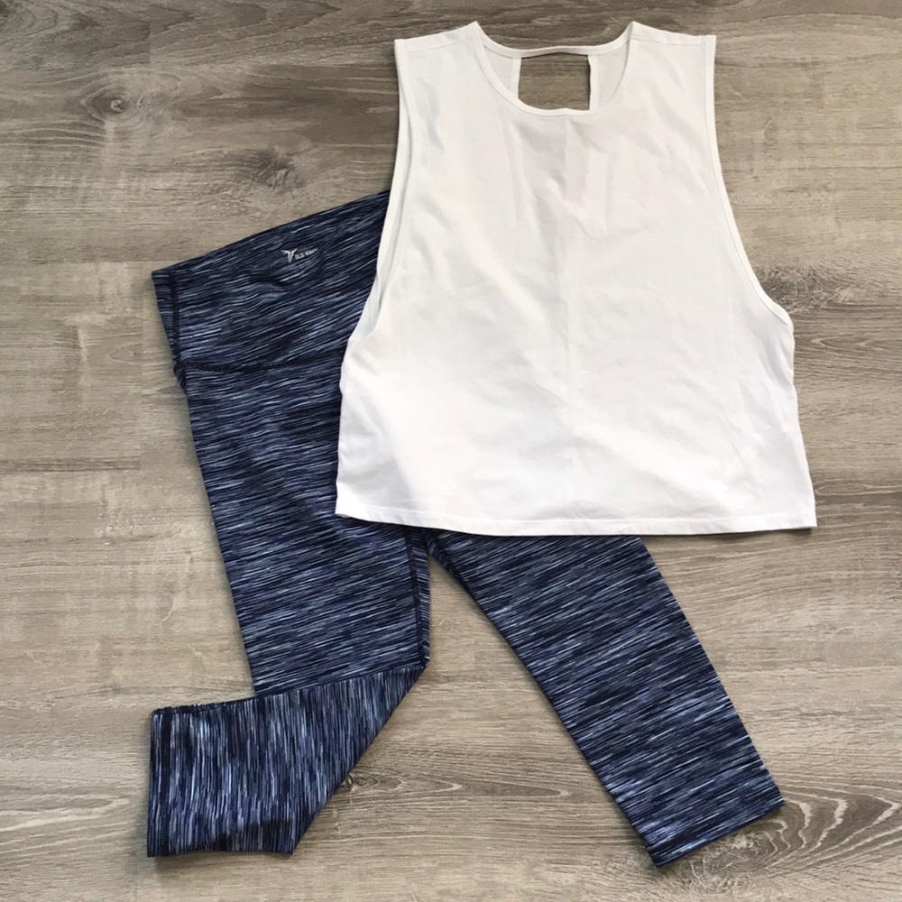 White Fabletics Tank